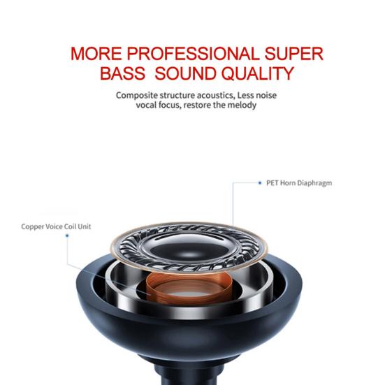XT6 Magnetic Bluetooth-compatible HiFi Stereo In-Ear Wireless Earphone Sports Headphone