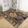 Golden Hair Dream Carpet Rug Soft Washable Antislip Home Living Room Sofa Mats Personalized Christmas Rug