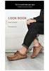 Spring Plus Size Hand-stitched Men's Leather Moccasins - Fashionable & Versatile Casual Shoes