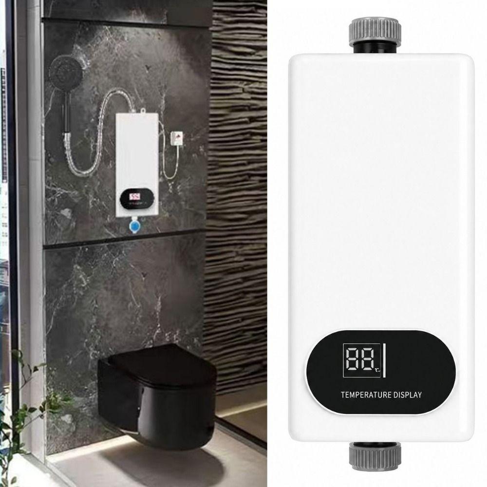 Digital Display Electric Water Heater Set Tankless Water Heater  Shower Heating