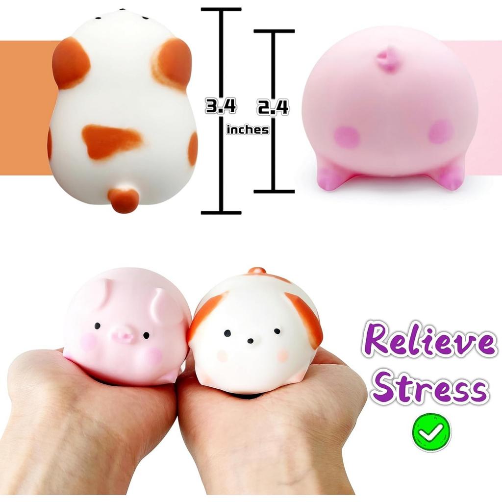Squishy Dogge & Piggy Stress Ball For Kids Sensory Toys Fidget Dough Ball Stress Relief Gifts Autism Sensory Toys