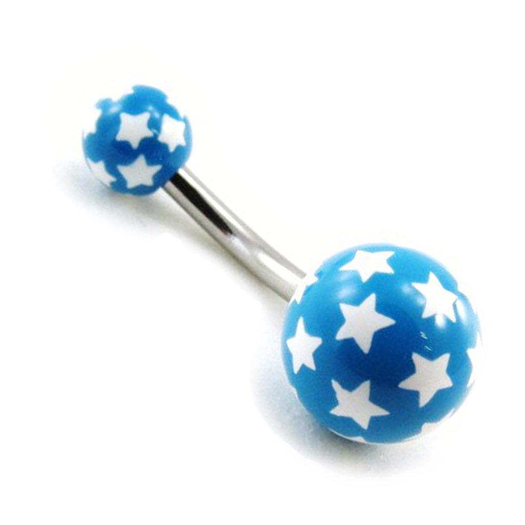 Les Trésors De Lily [G7526] - Body Piercing 'Etoiles' bleu