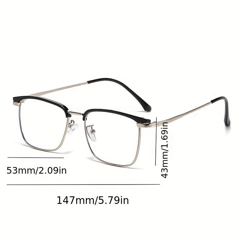 Ladies' high-end square fashion trendy glasses with simple design comfortable fit and protective lenses