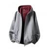 Unisex Oversized Hooded Zip-Up Sweatshirt Vintage Streetwear Casual Pullover Jacket