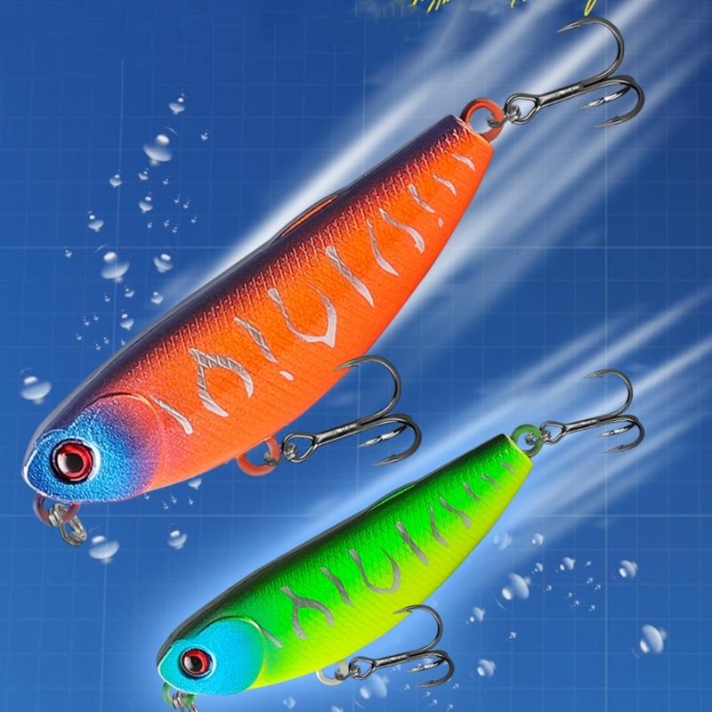 5pcs Walk The Dog Artificial Baits Topwater Pencil Popper Fishing Lures Baits Fishing Tackle Accessories