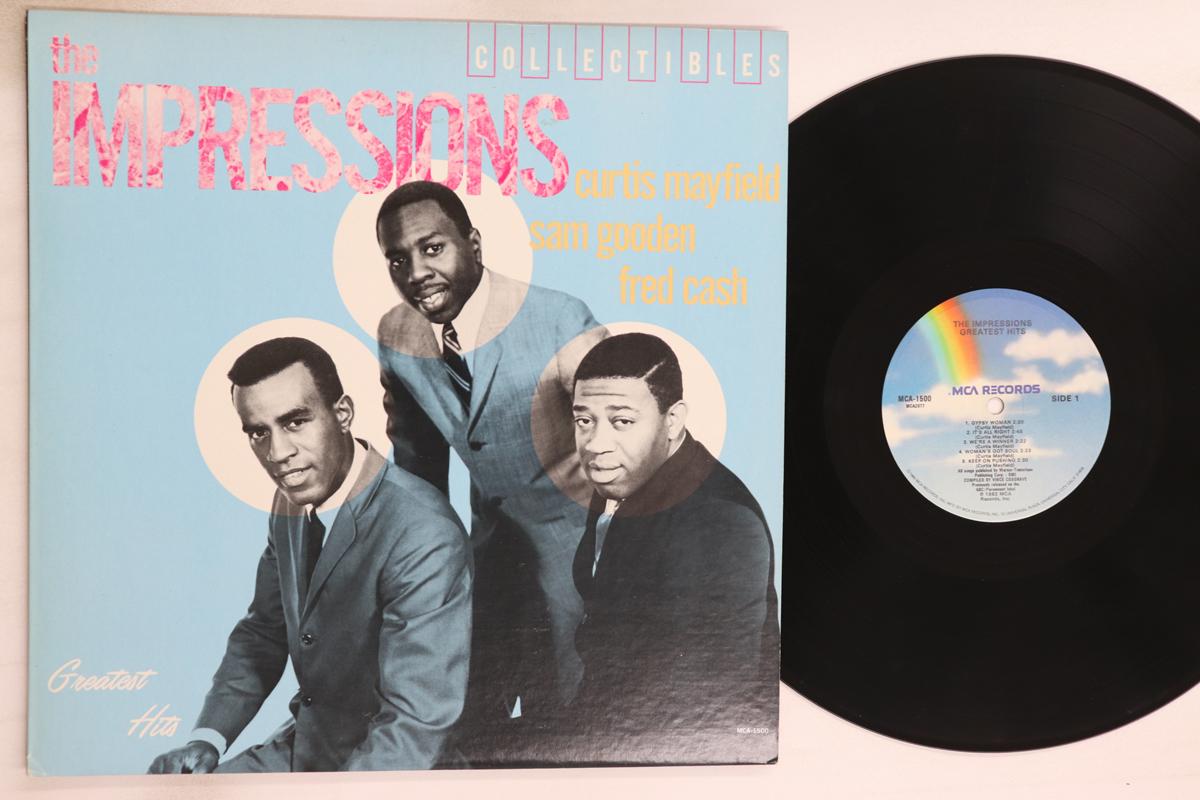 

LP Record IMPRESSIONS - Greatest Hits MCA1500 MCA 1982 US Soul/Funk Used