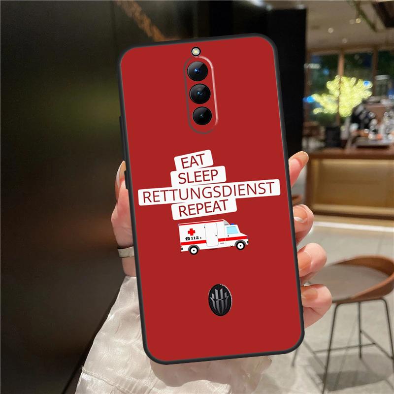 Ambulance EMS EMT Paramedic Case For ZTE Nubia Red Magic 11 10 8 8S 9 9S 10S Pro Plus 6 7 6S 7S For RedMagic 10 Air Cover