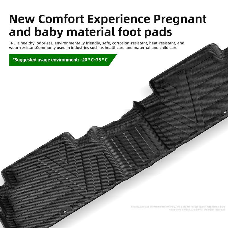 Eco-Friendly TPE Floor Mats for 2020-2024 Kia Telluride