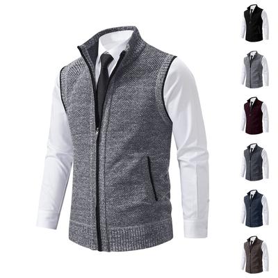 Men's Casual Knit Vest Loose Fit Look for Fall Winter