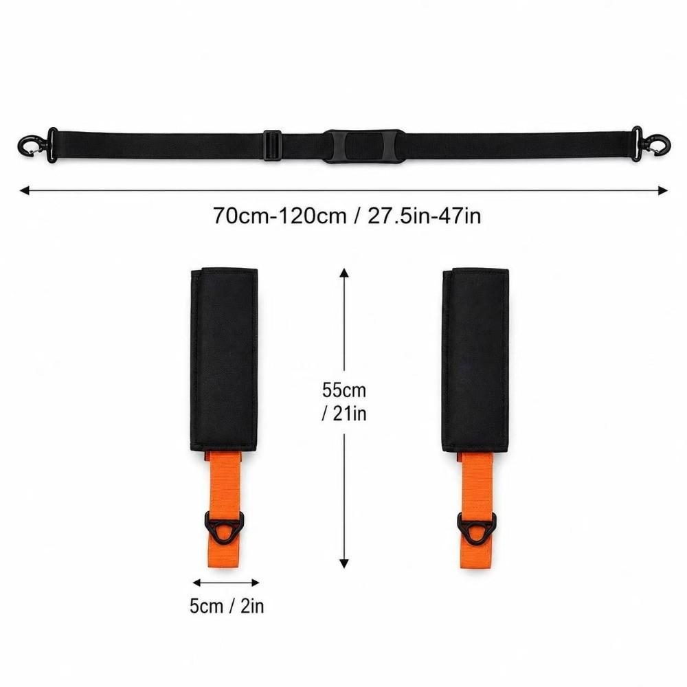 Ant-Slip Pad Ski Pole Carrying Strap Adjustable Skiboard Fixed Strap  Outdoor Sports