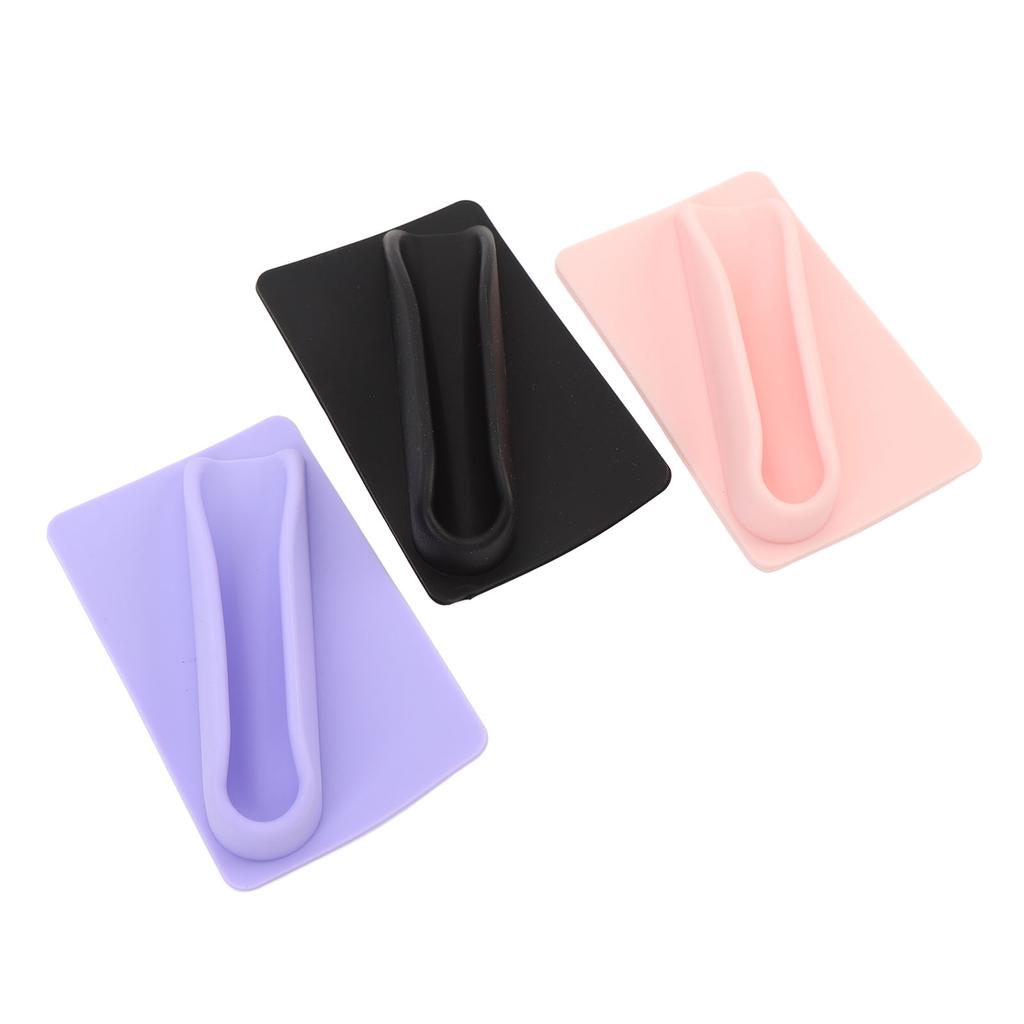 3pcs Lipstick Phone Holder Silicone Lip Holder Portable Lip Gloss Sleeve with Adhesive Backing for Cell Phone