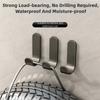 5 Pcs Strong Adhesive Wall Organizer Hook J-hook Design Waterproof Adhesive Hanging Hook Multi-purpose Storage Rack
