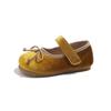 Girls' Korean Style Princess Shoes - Spring/Autumn Velvet Bowknot Flats