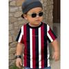 Summer Round Neck 3D Color Blocking Printed Top Fashionable Casual Short Sleeved Children's Boy T-shirts