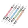 5Pcs Nail Brush Silicone Pen Hollow Carving Embossing Pen Nail Art Accessories  Soft