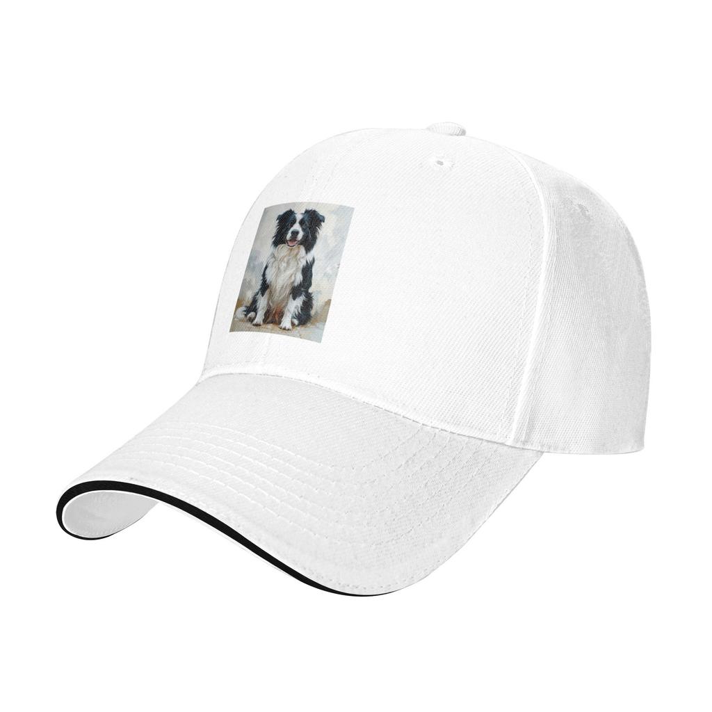 Border Collie Dog Pattern Cap Casual Baseball Caps Adjustable Hat Hip Hop Summer Unisex Baseball Hats Customizable