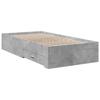 VidaXL Bed Frames and Drawers, Slatted Bed Base, Adult Bed, Single Interior Bedroom Bed, Concrete Grey 90x190 3280436