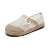 Women's Ethnic Round-Toe Cloth Slippers, Elegant Floral Embroidery, Mesh Retro Style, W005 Summer Collection.