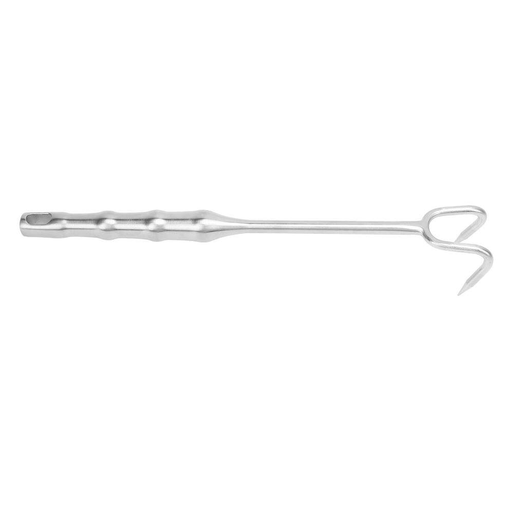 Meat Turner Hook Stainless Steel   Handle BBQ Meat Hooks Cooking Barbecue Flipper Hooks for Grilling