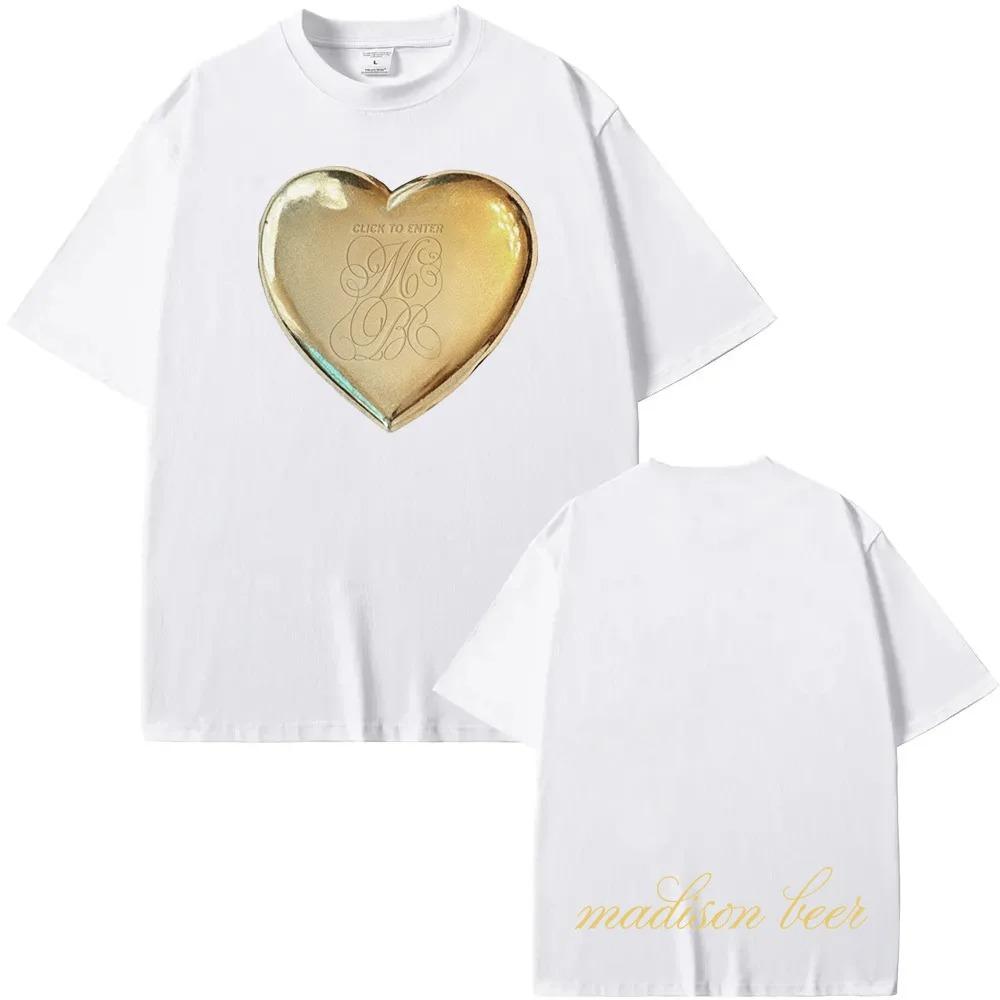 Madison Beer Tour 2026 Peripherals Graphic Print Tshirt Men Women Fashion Oneck Summer New Tee Oversize Hignstreet Casual Top