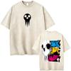 Washed Vintage Anime Soul Eater Maka Albarn Soul Evans Graphic Tshirt Mens Retro Manga T Shirts Men Cotton Oversized Tshirts