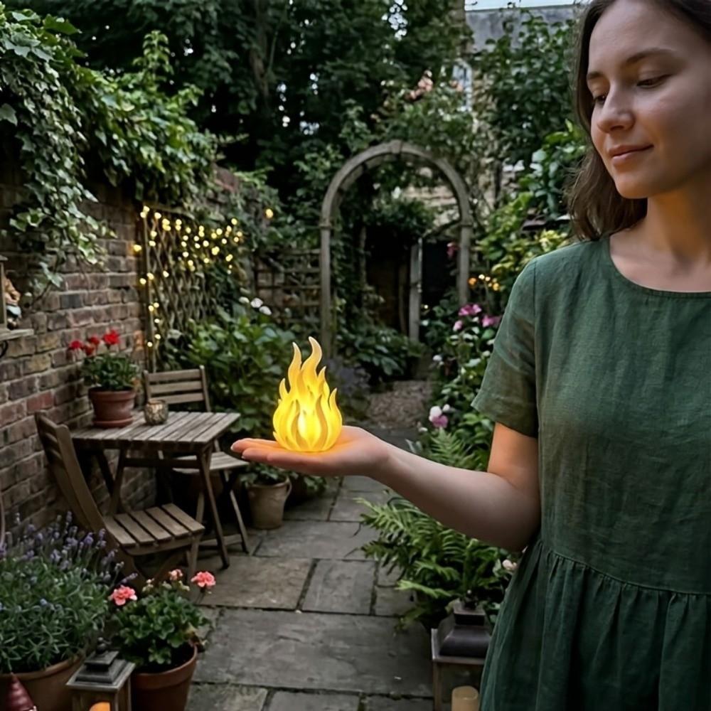 Creative Simulation Flame Night Light Color Changing Bonfire Lamp Simulation Fire Lamp  Courtyard