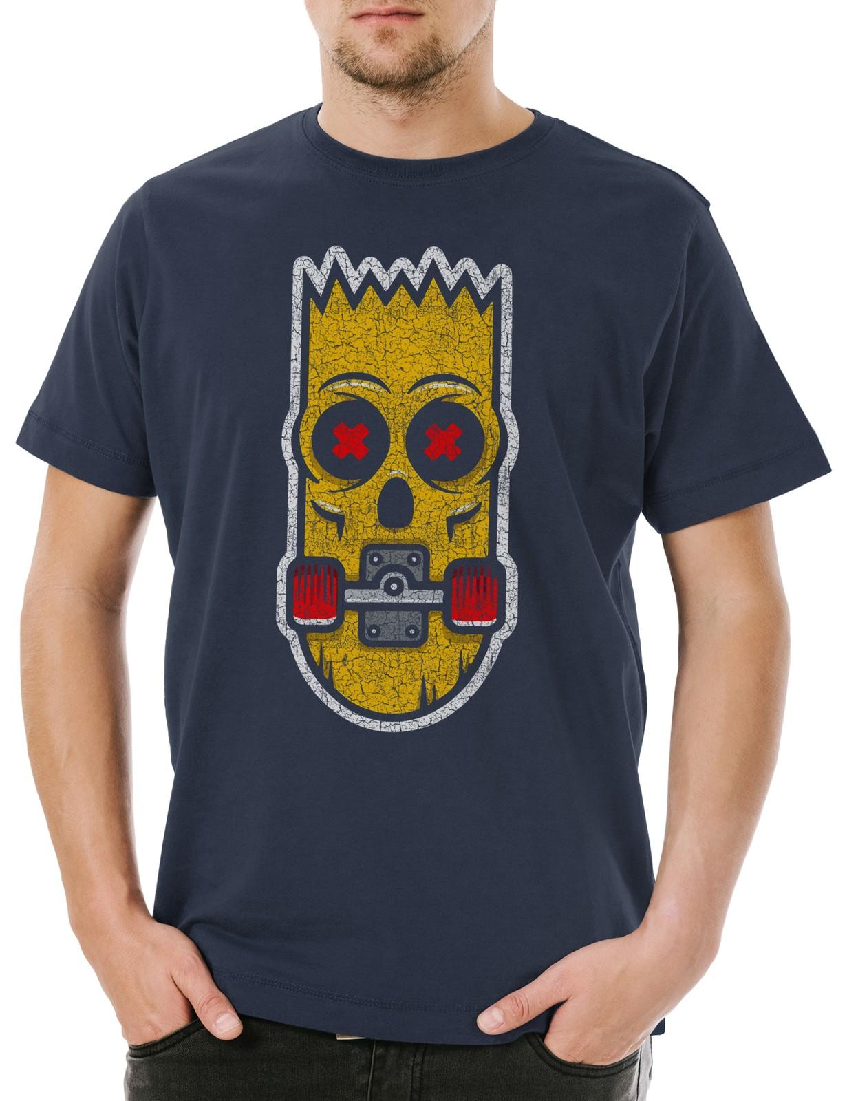 Bart Skate Mens T-Shirt Mens Womens Tees Top Fun Skate Sk8 Or Die Skater Skateboarding Skating L