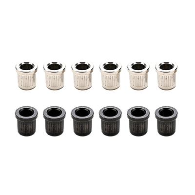 6 Pcs Guitar Ferrules Guitar String Caps Mounting Buckle Through Body Ferrules Electric Guitar Replacement Parts