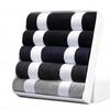 5 10 Pairs Men Socks Cotton Blend Black Business Casual Soft Breathable for  Spring Summer Autumn Winter Size 6-13