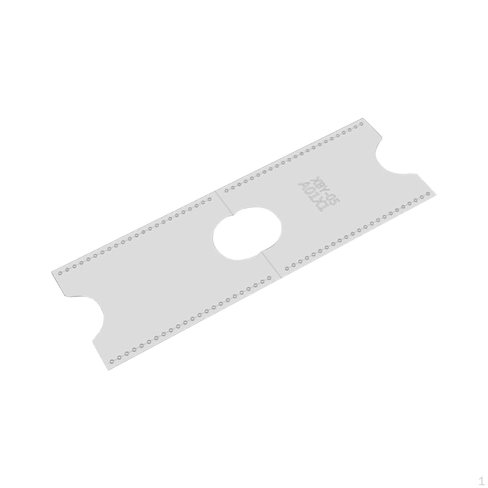 

Acrylic Clear Template Card Bag Making Holder Sewing Stencils Women Men Wallet Pattern
