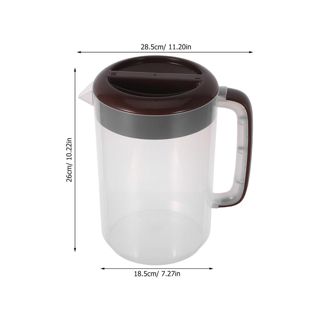 5L Large Capacity Cold Water Pitcher Plastic Fridge Jug With Lid Clear Juice Container For Iced Tea Lemonade Bpa Free