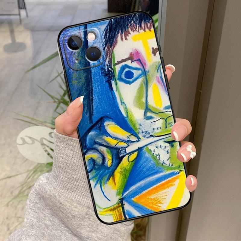 Picasso Abstrakte Kunst Malerei Hülle Für iPhone 17 Pro Max 16 15 13 12 11 14 Pro Max Plus 13 12 Mini 16e 17 Air Rückabdeckung
