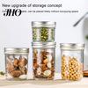 Nuts Sealed Jar 300/400/500/650ML Glass with Screw Airtight Lid Large Capacity Clear Multifunctional Fruit Kitchen Storage Jam Dry Goods Grain Cereal