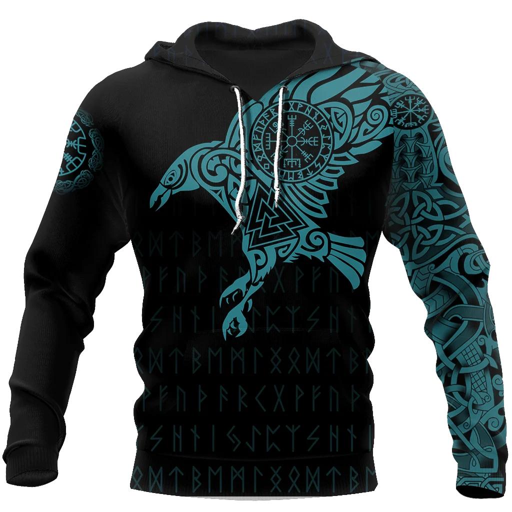 Vintage Vikings Sweatshirts 3DPrint Hoodies Men/Women Casual Fashion Hoodie Kids Pullover Sweatshirts Unisex Clothing men coat