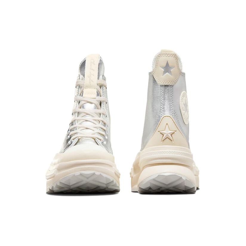 Converse Run Star Legacy CX High Top Canvas Sneakers Women Sneakers Silver White A09900C