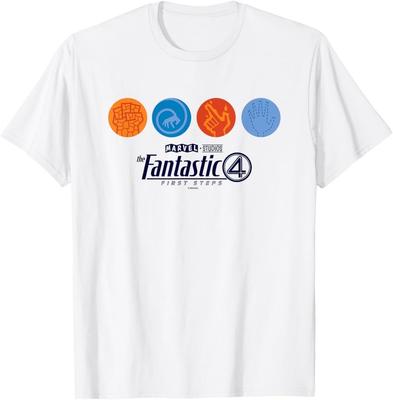 Fantastici Quattro - Primi Passi - Maglietta Icons