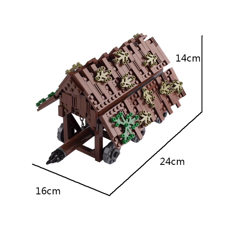 MOC Medieval Scene Building Blocks Military Camp Viking Warrior Soldiers Tent Outpost Pirate Ship Stable Castle Wall Bricks Toy