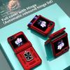 Magnetic Snap-On Phone Case With Kickstand Ring Galaxy Z Flip8 Flip7 Flip6 Flip5 Full Coverage PC Back Cover