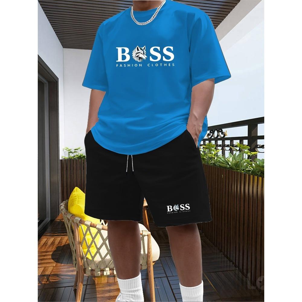 Men's Two-piece Sportswear Short Sleeved T-shirt and Pants Set Running and Fitness Sportswear 2026 Summer Big Discount