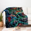Justice League So Begins The End DC Comics Book Cover Art Print Poster Blanket Flannel Throw Blanket for Sofa, Bed, Travel, Camping, Office