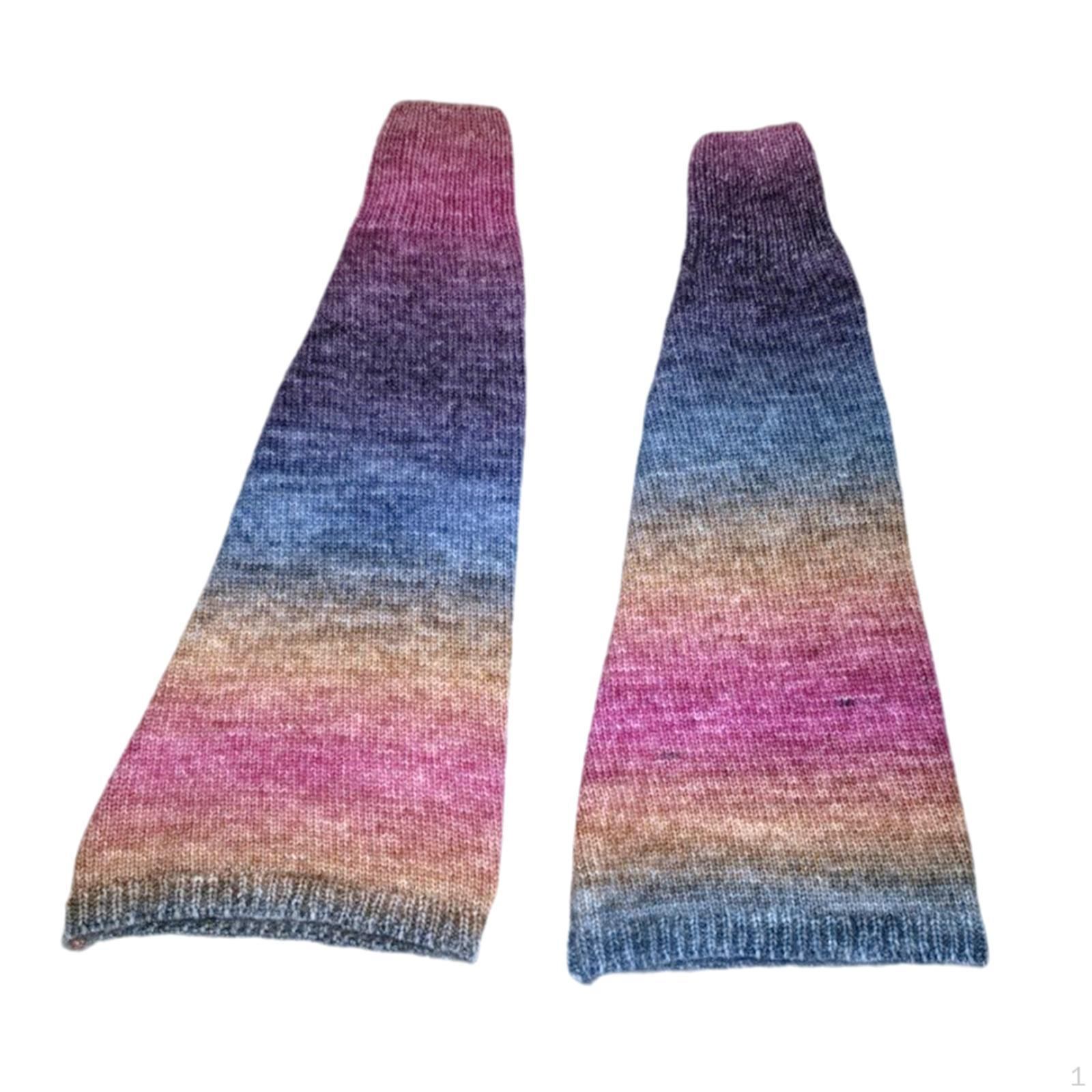 

Гетры для фигурного катания, носки без стопы, сохраняющие тепло, теплые, удобные, плотная вязка Multicolor