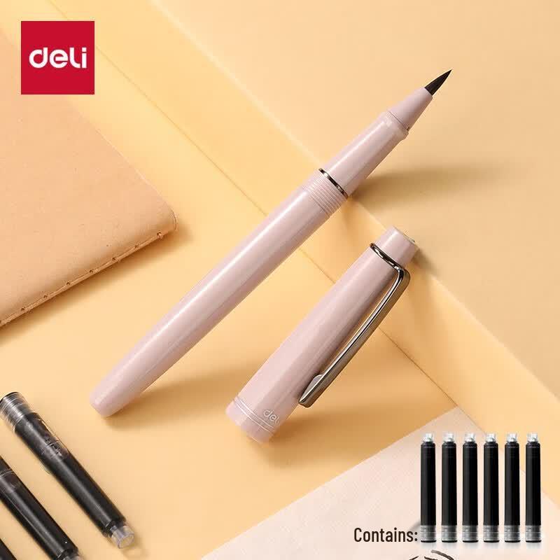 Deli HW207-D Refillable Soft Calligraphy Brush Pen