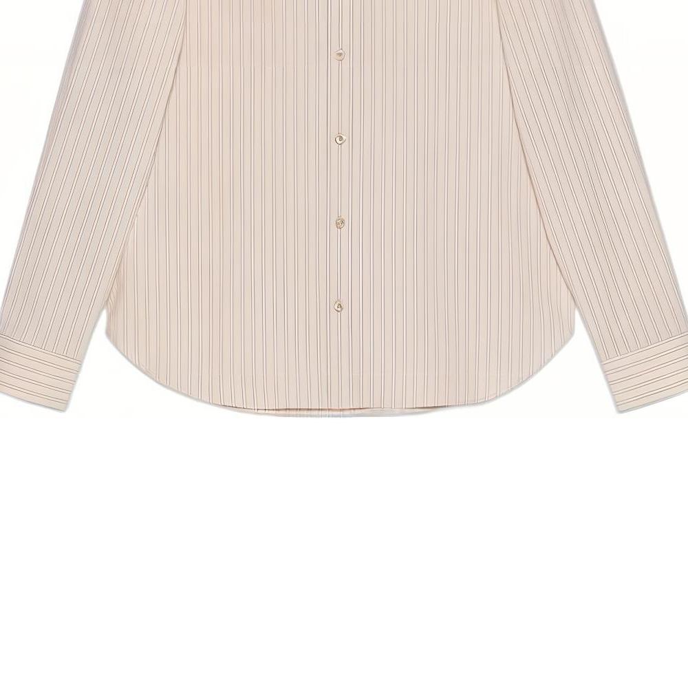 Gucci Washed Striped Long-sleeve Shirt 714693-ZAEC1-9863