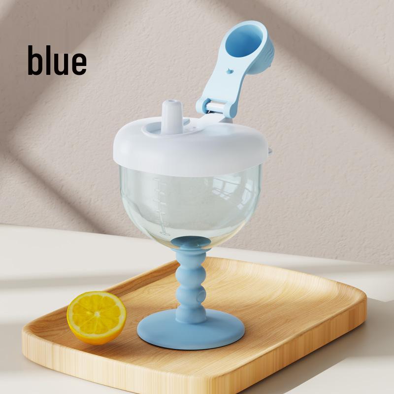 

Creative Cute Baby Sippy Cup with Straw and Measurement Scale