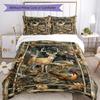 Deer Bedding Set Breathable Duvet Cover with Pillowcases Decorative Bed Linen for Bedroom Home Decoration Birthday Gift