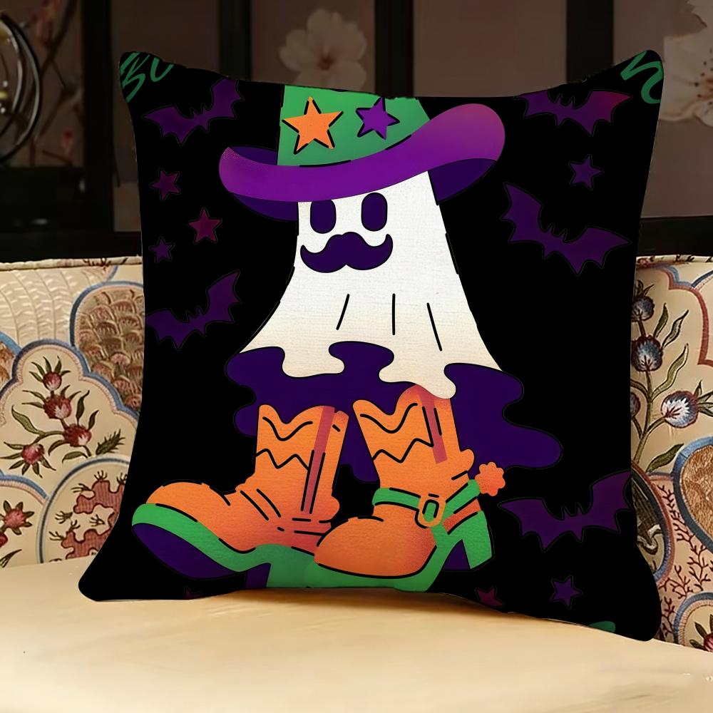 Halloween Pillow Case Pillowcase, Double-sided Printed, Sofa Cushion, Bedroom Headboard Pillow