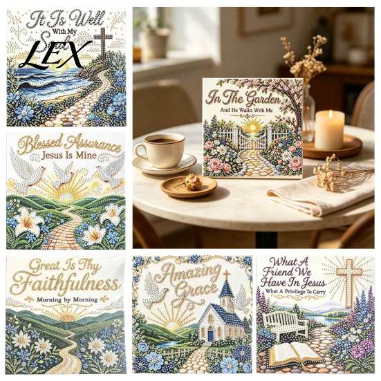 Relaxing Stress Relief Hobbies Pearl Art DIY Painting Kit, Bead Craft Set, Embossed Effect Wall Decor, Complete Decorative Hanging Kit Handmade