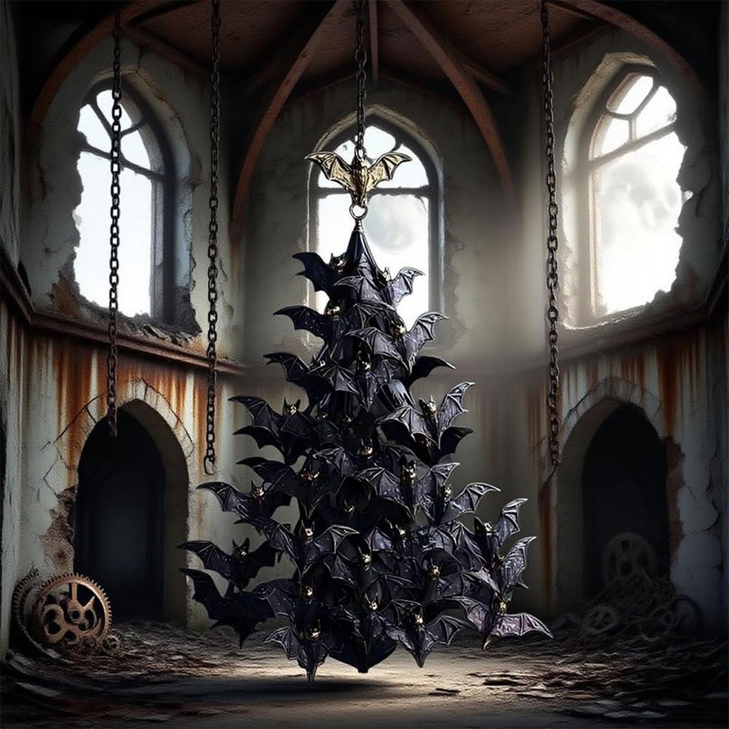 2D Plane Dark Wind Group Tree Decoration Pendant, Exquisite Suitable For Holiday Scene Decoration