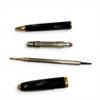 Very Good Cartier mechanical pencil Louis Cartier Stripe Twist Style black mens Used