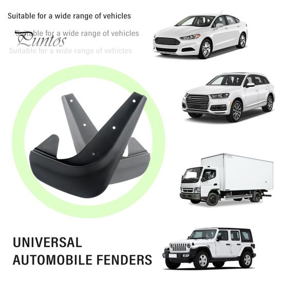 Truck Fender Set 4Pcs Car Mud Flaps with Screws Universal Fit PVC Auto SUV RV Easy Installation Front Rear Wheel Splash Guard Automotive Exterior